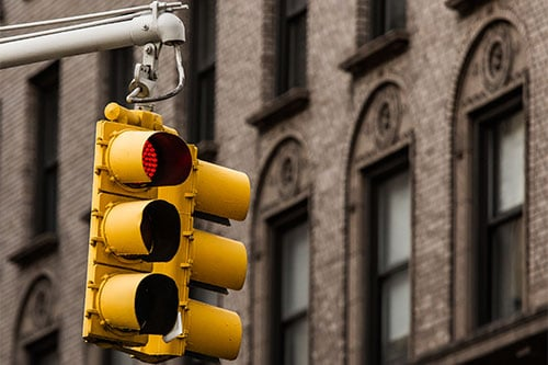 stoplight turned red